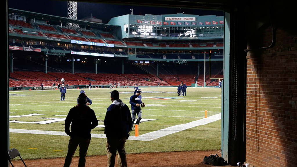 Fenway Park has been the site of football games in the past. (AP)