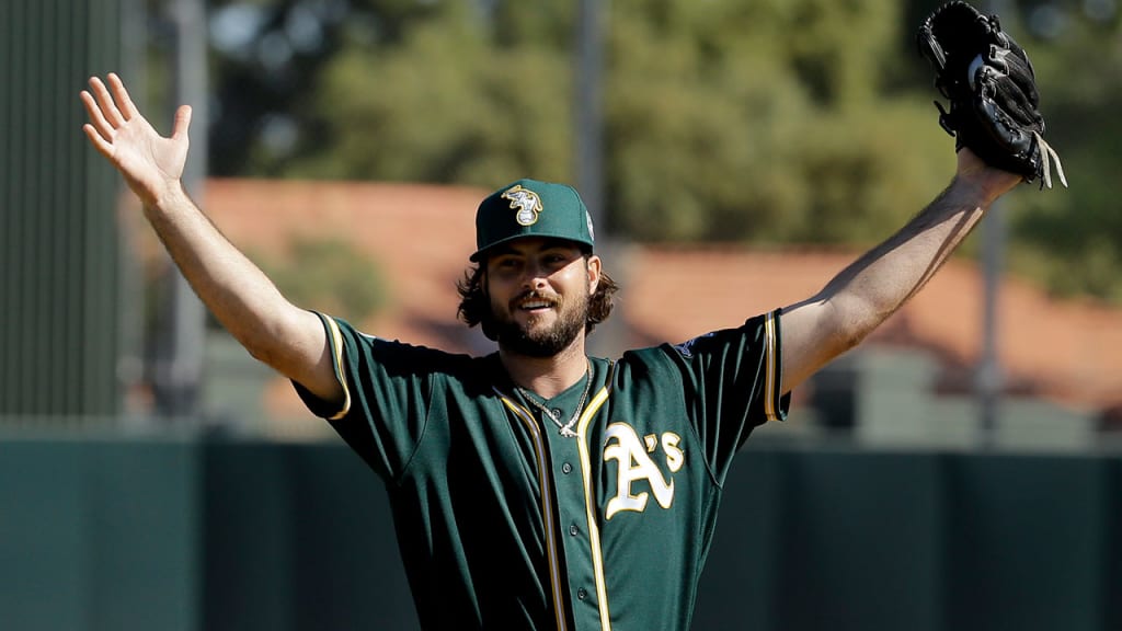 R.J. Alvarez struggled in his first season with the A's, racking up a 9.90 ERA in 21 appearances. (AP)
