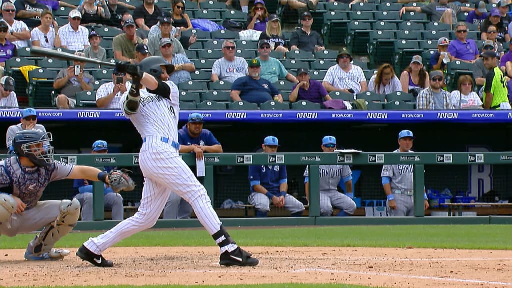 Charlie Blackmon Slow Motion Swing 