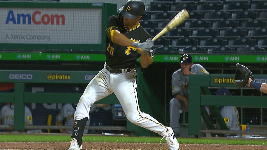 Pittsburgh Pirates' Adam Frazier walks off the field after a