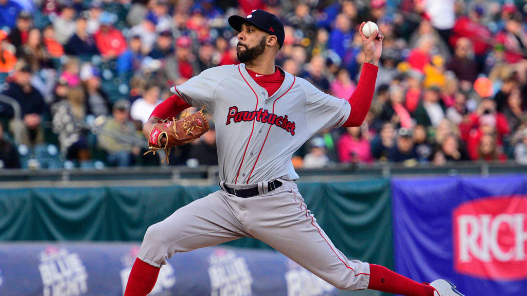 Making his first rehab start, David Price allowed three runs over two innings. (Rodney Hiemstra)