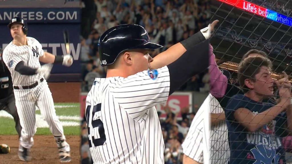 Luke Voit belts a 2-run triple off the wall in the Wild Card Game 