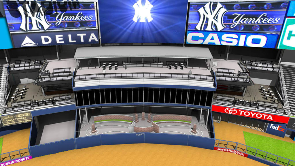 The MasterCard Batter's Eye Deck will be expanded to 3,500 square feet as part of the redesign. (New York Yankees)