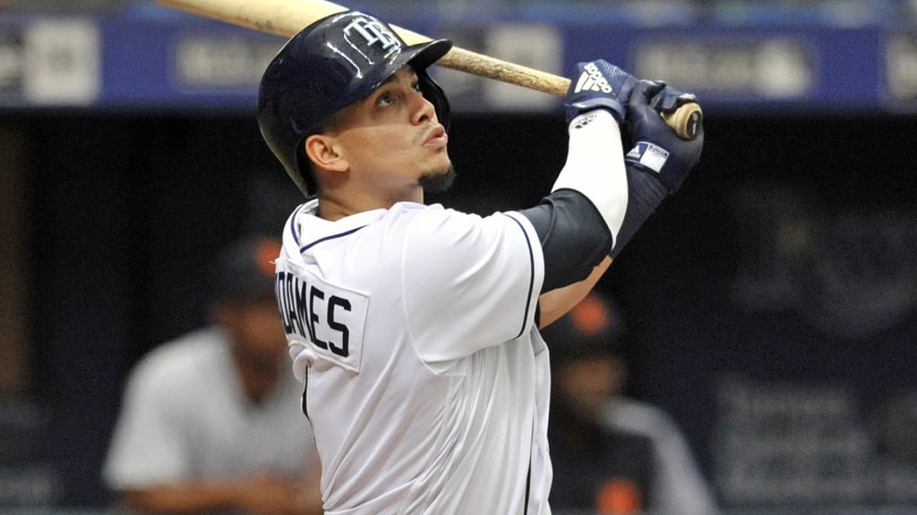 Willy Adames -- Tampa Bay Rays vs Boston Red Sox 05/22/2018 