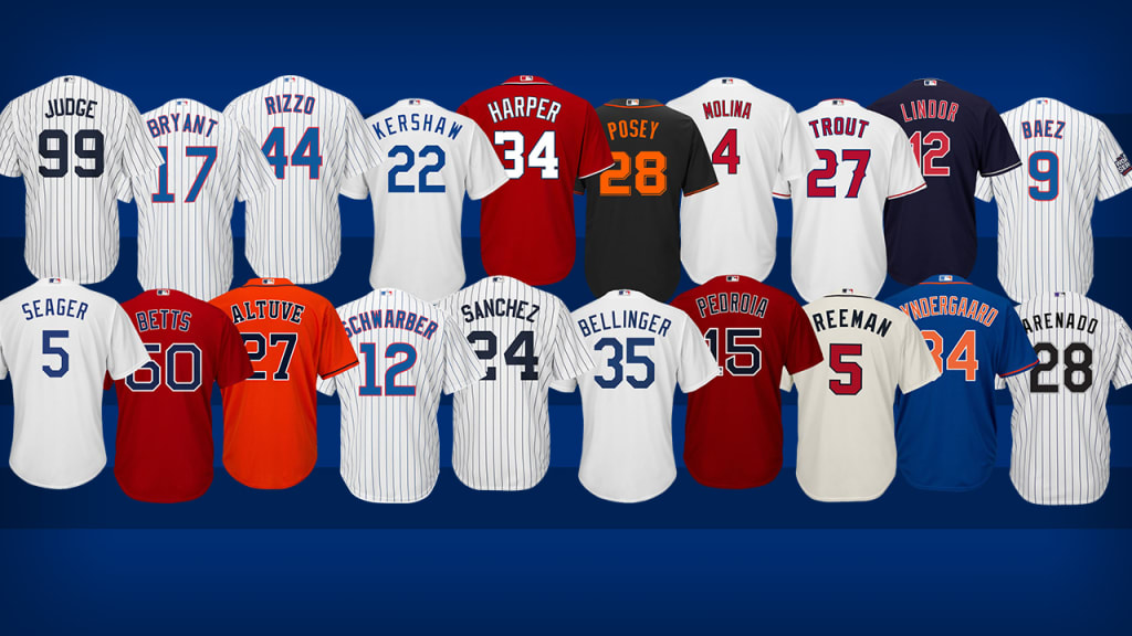 mlb jersey numbers