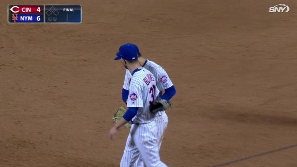 Blevins' 1st save of the season