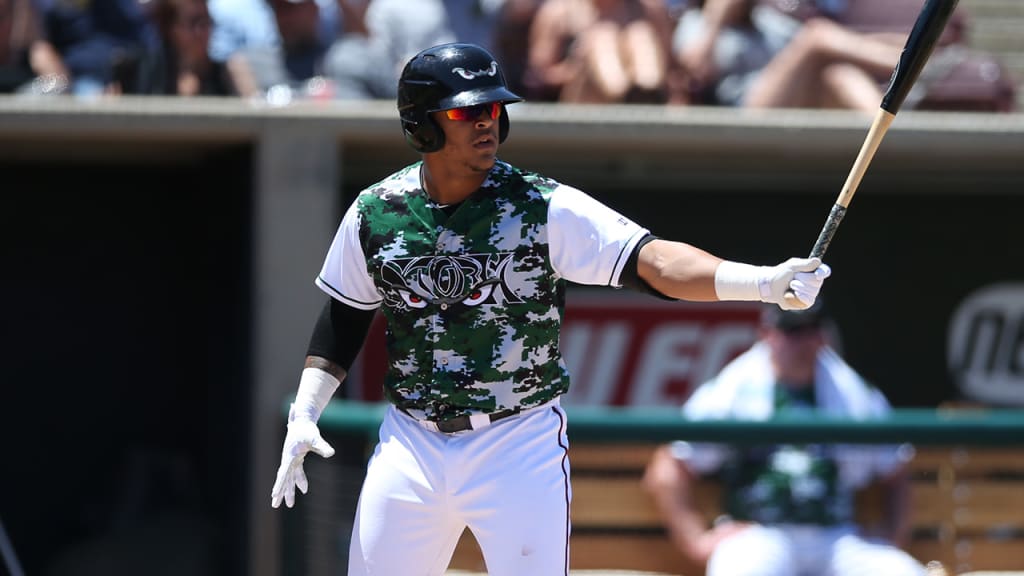 Marcus Greene Jr. is hitting .250 with four homers and 14 RBIs in Australia. (Padres)