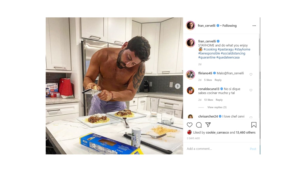 Screengrab via @fran_cervelli on Instagram