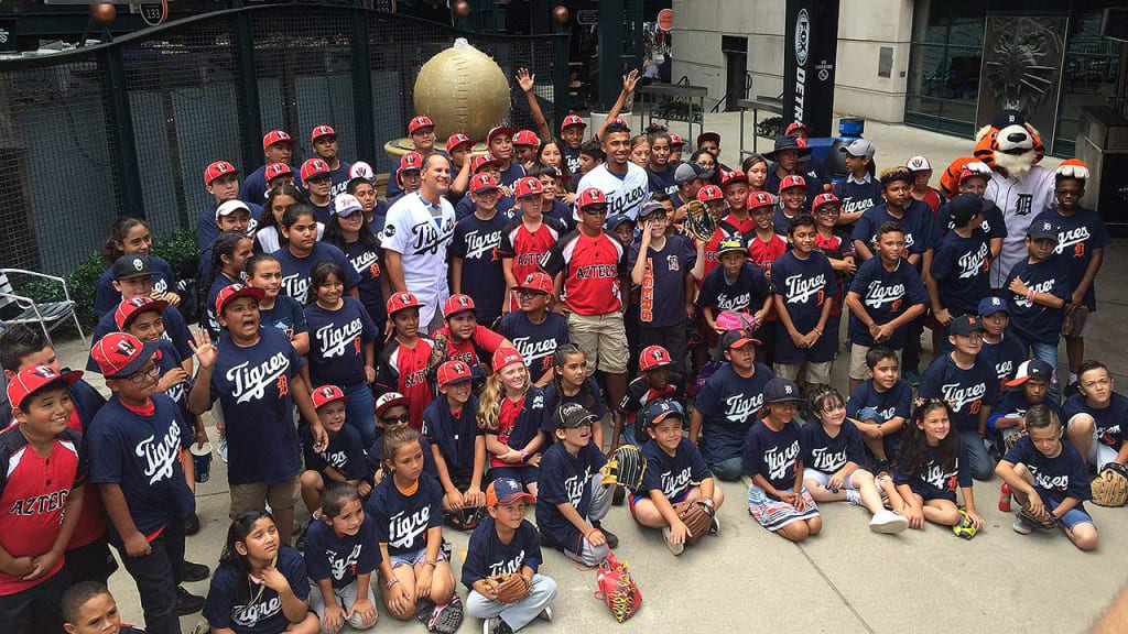 More than 100 youth baseball and softball players had fun at Comerica Park Friday. (Jordan Horrobin)