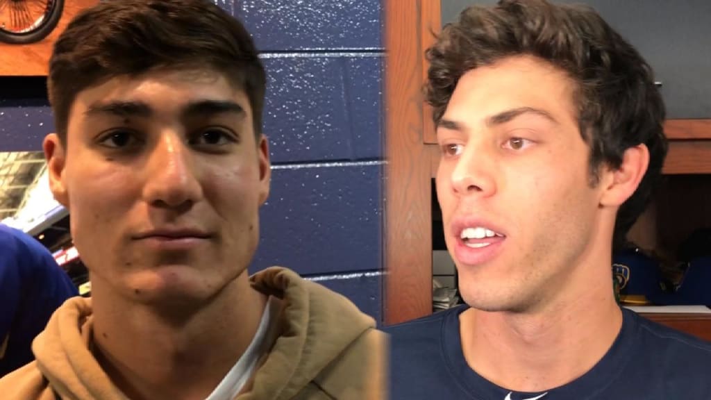 Cameron Yelich Throws Ceremonial First Pitch