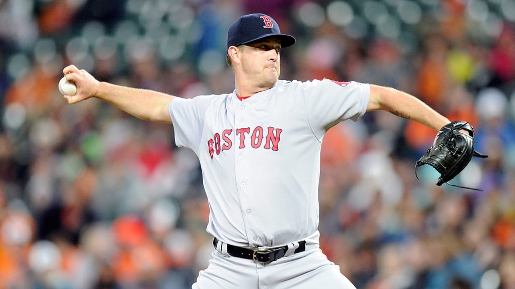 Knuckleballer Steven Wright pitched 24 innings for the Red Sox before undergoing season-ending knee surgery. (Getty)