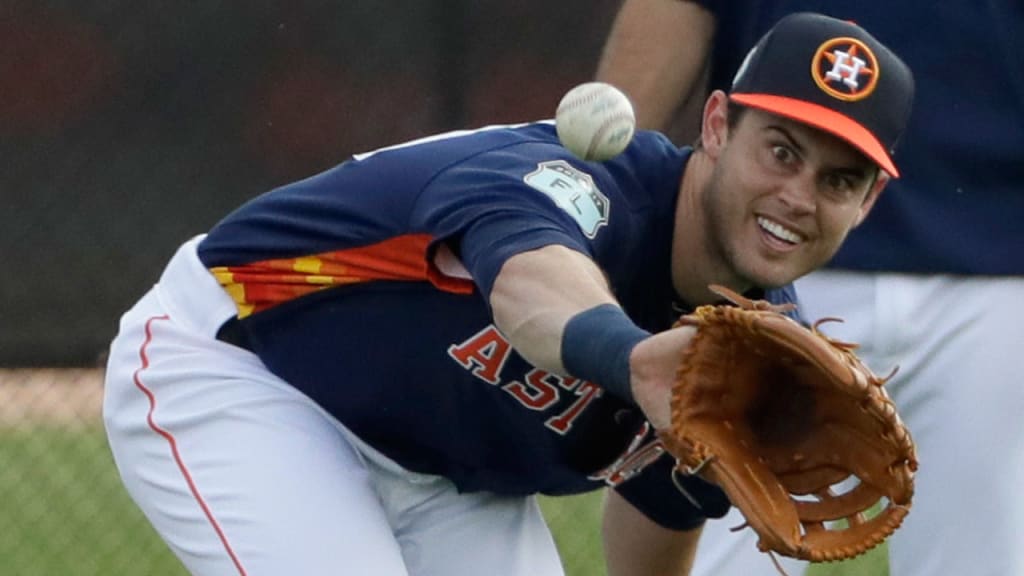 Preston Tucker is battling for a roster spot this spring as a backup outfielder and designated hitter. (AP)