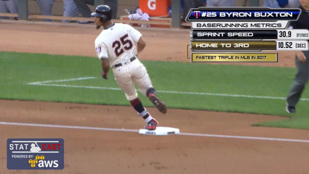 Statcast: Buxton's speedy triple