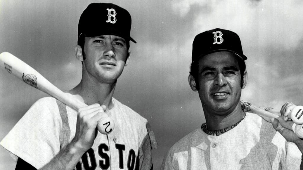 Doug Griffin (left) with future Hall of Fame shortstop Luis Aparicio. (Getty)