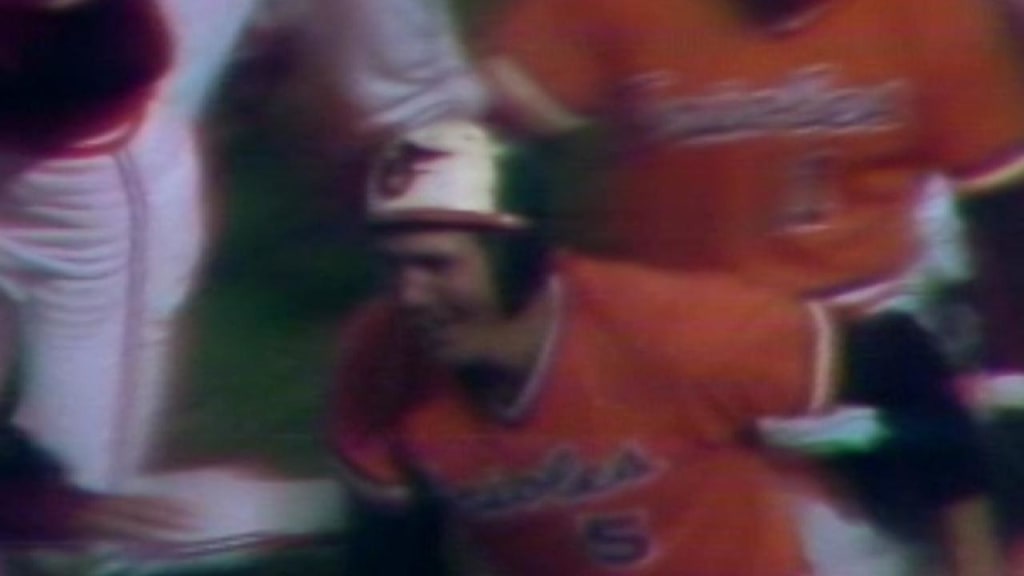 Brooks Robinson Baltimore Orioles 1983 Cooperstown Throwback Orange  Men's Jersey