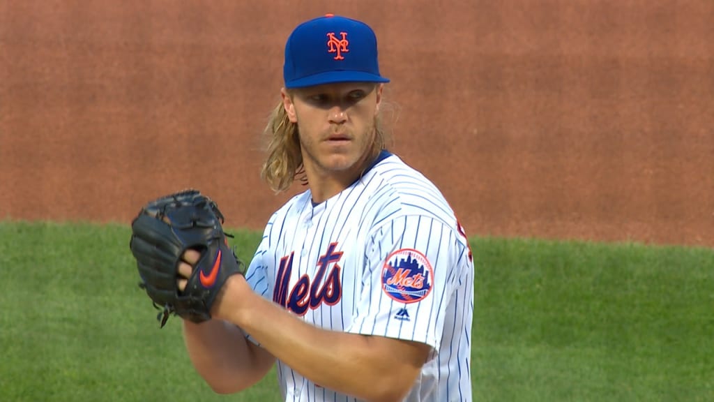 July 18, 2019: New York Mets starting pitcher Noah Syndergaard (34) throws  during a MLB baseball game between the New York Mets and the San Francisco  Giants at Oracle Park in San