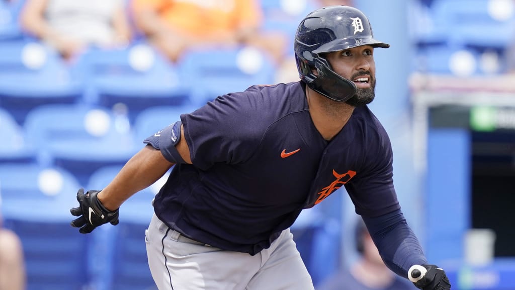 Detroit Tigers' Riley Greene gets hit in first MLB at-bat