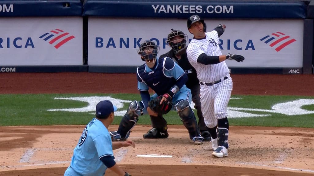 Has Yankees' Gary Sanchez reached first base yet?