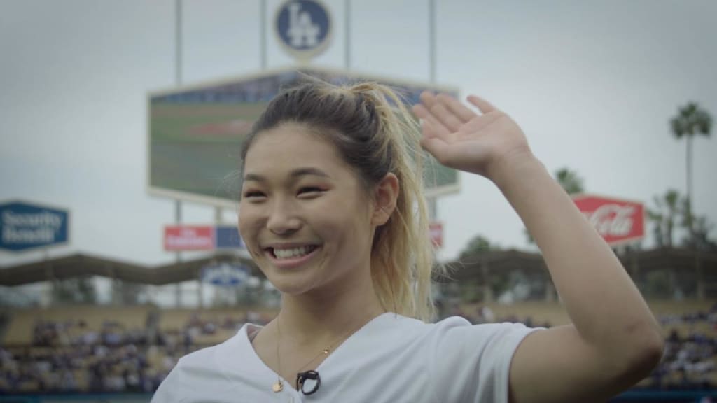 chloekim slaying at the @mlb All-Star Celebrity Softball Game