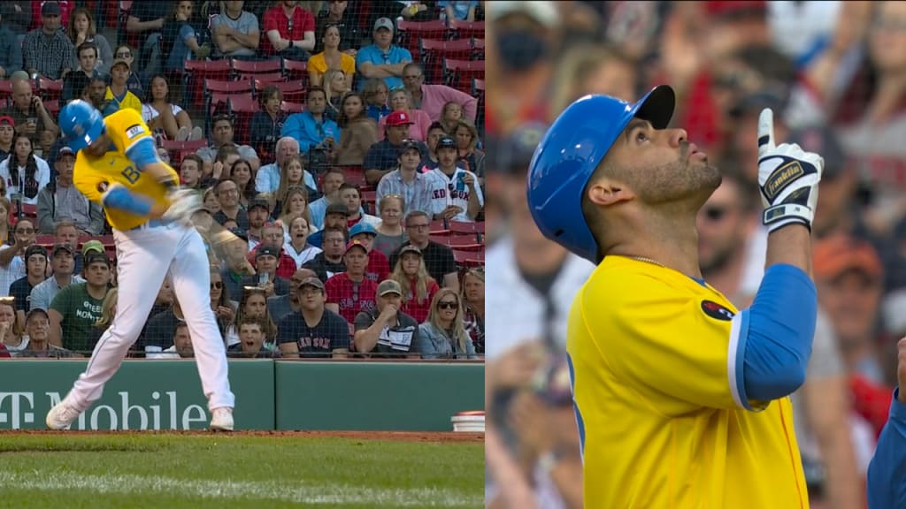 World Series, Boston Red Sox Manny Ramirez in action, at bat vs