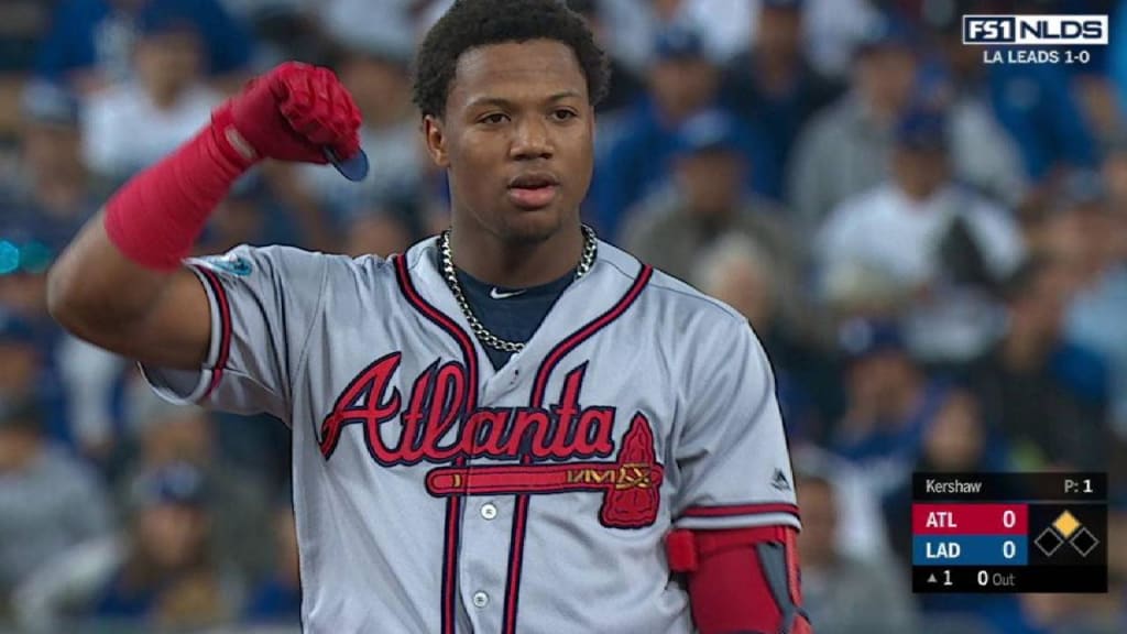 Ozzie Albies Game-Used 2018 NLDS Jersey - Worn 10/7/18 - First Postseason  Game at SunTrust Park