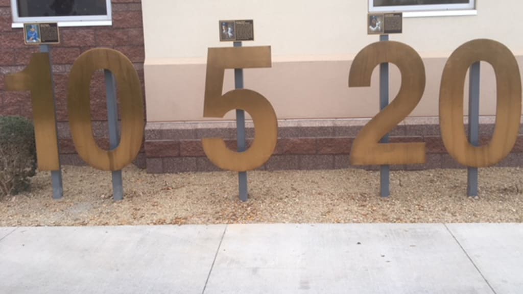 Royals retired numbers at Spring Training home