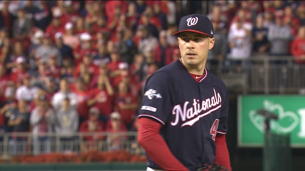 Houston, United States. 30th Oct, 2019. Washington Nationals Juan Soto  celebrates with Trea Turner after scoring on a two-run home run by Howie  Kendrick against the Houston Astros in the seventh inning