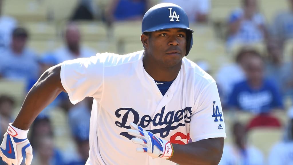 Yasiel Puig played his first game for Triple-A Oklahoma City on Sunday.