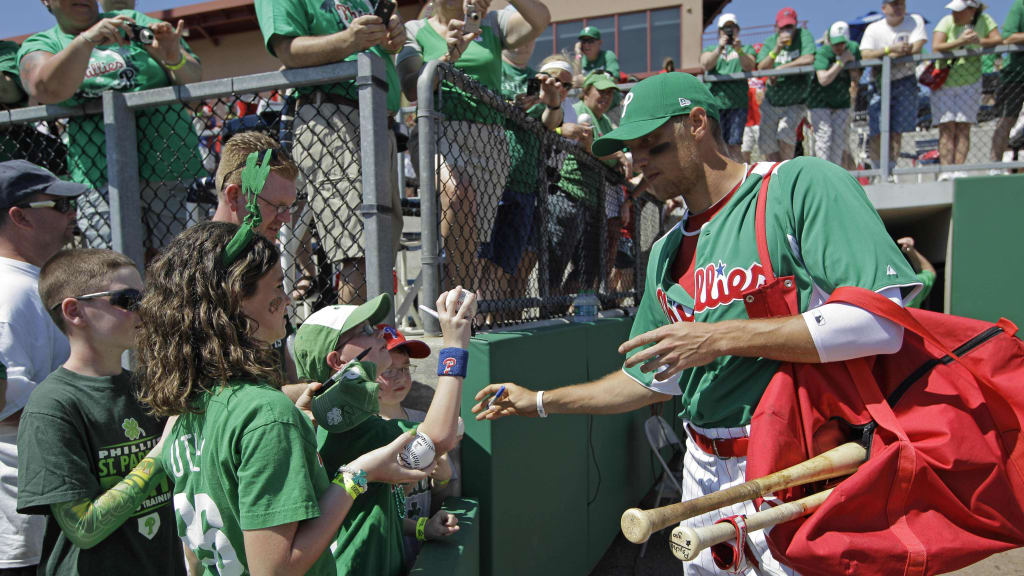The Red Sox celebrated St. Patrick's Day with green uniforms