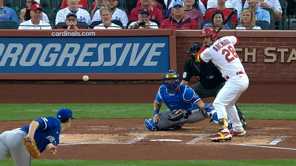 Pujols' first hit since rejoining the Cardinals was—of course—a home run at  Busch Stadium