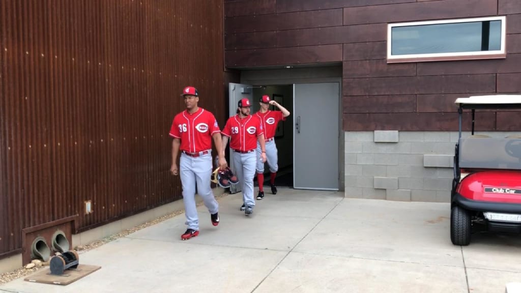 Reds' Eugenio Suarez shows off insane hairdo upon spring training arrival