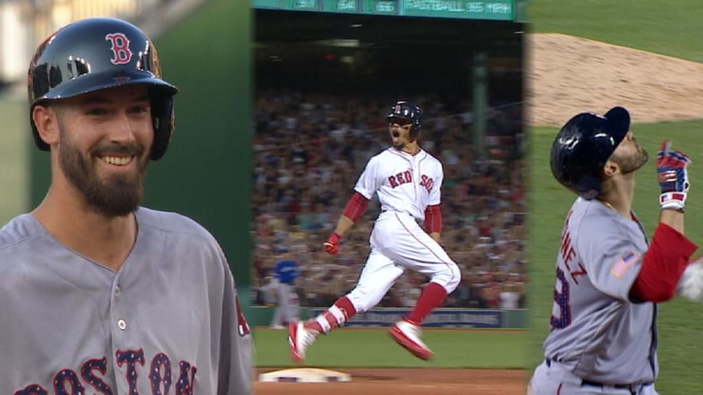 Mookie Betts crushed a grand slam after an epic 13-pitch at-bat, then  almost fell down