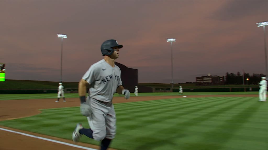 Aaron Judge hits two homers in Field of Dreams Game