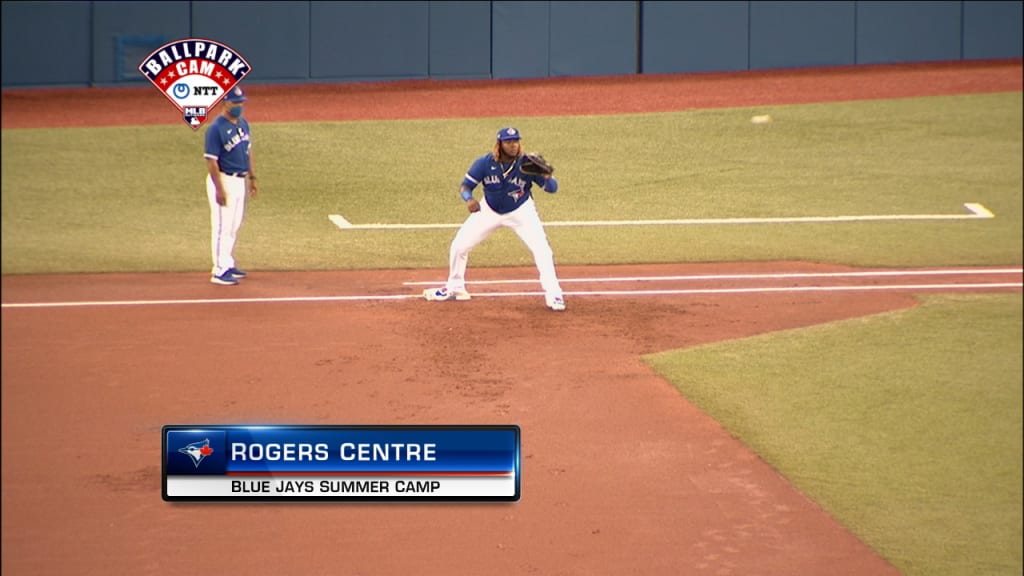 Vladimir Guerrero Jr. learning to play first base, DH