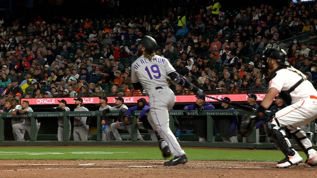 Colorado Rockies' Charlie Blackmon rounds the bases after his two-run home  run during the third inning of the second baseball game of a doubleheader  against the Detroit Tigers, Saturday, April 23, 2022