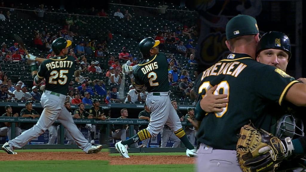 Stephen Piscotty's career day powers A's past Angels