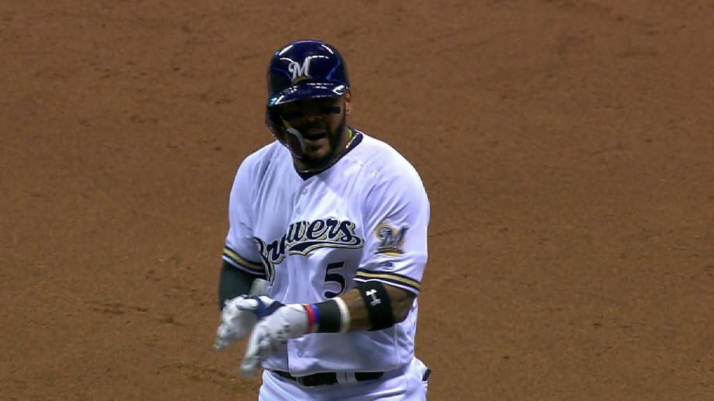 Brewers' Ryan Braun pays homage to Christian Yelich with home run