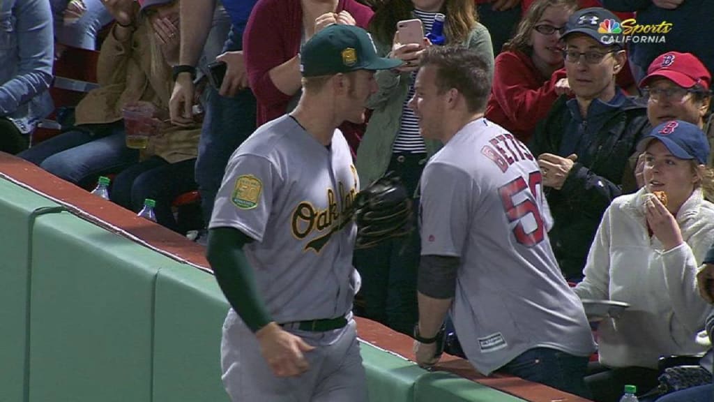 Mark Canha channeled his inner Tom Lawless with a triumphant bat flip on  his go-ahead homer