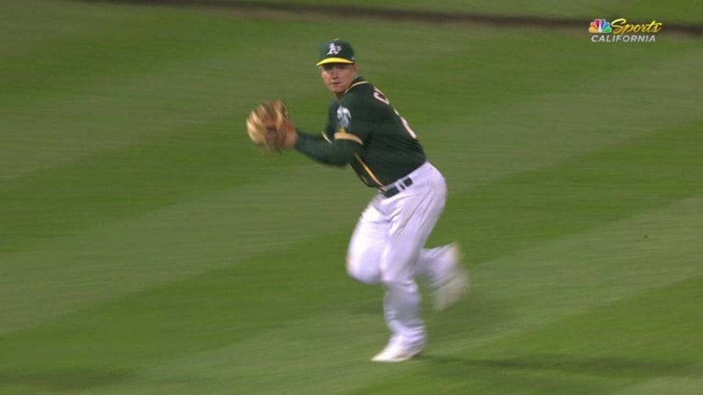Chapman's strong throw to first