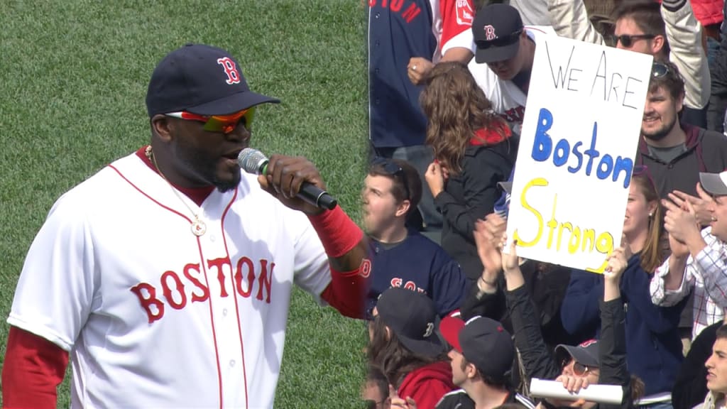 David Ortiz Jersey - 2013 Boston Strong Red Sox Home MLB Throwback Baseball  Jersey