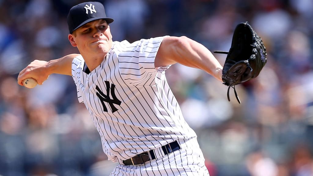 Branden Pinder has appeared in one game for the Yankees this season. (Getty)