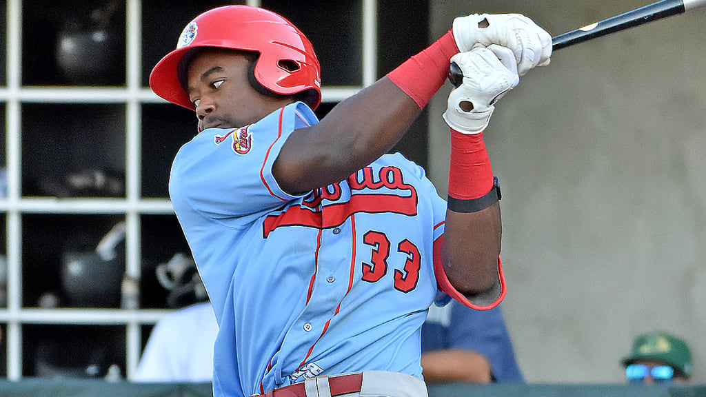 St. Louis Cardinals' Jordan Walker bats during the second inning