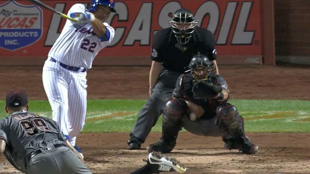 Mathis gets hit with foul ball