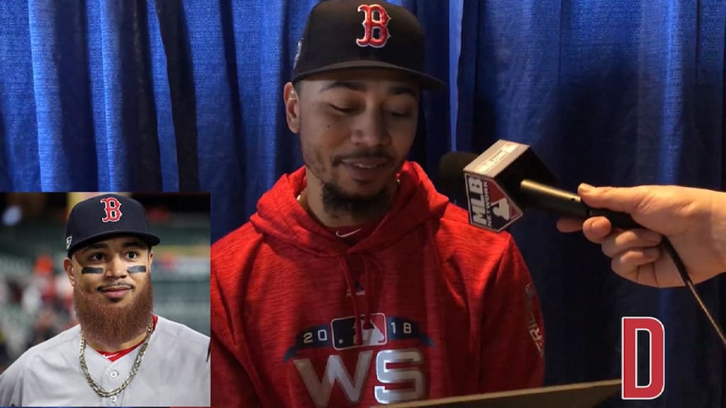 Red Sox try on Kimbrel's beard