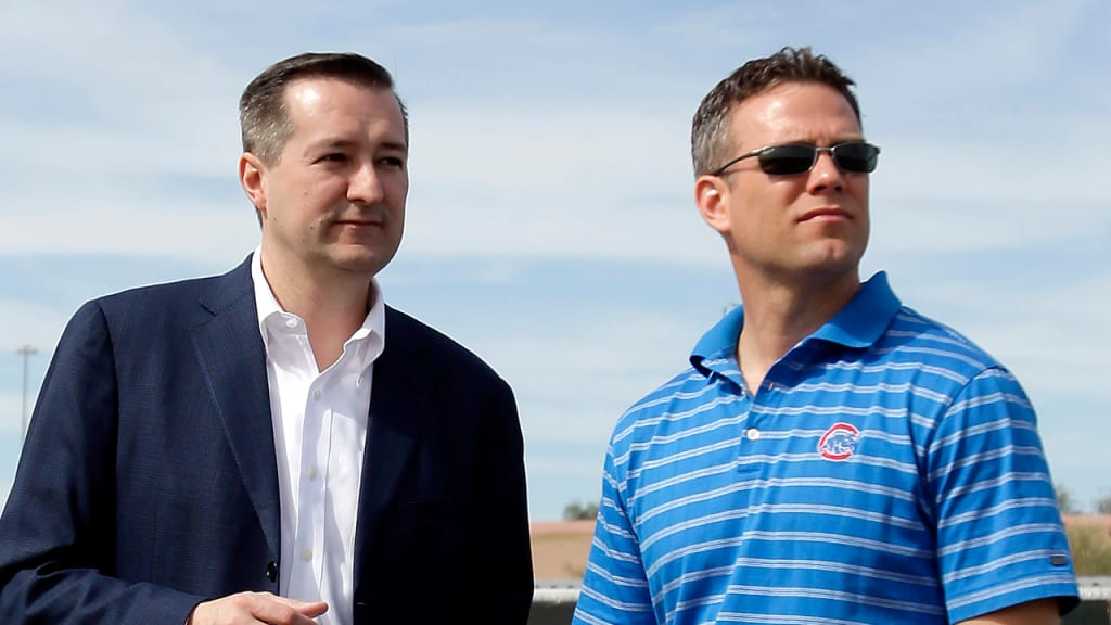 Cubs chairman Tom Ricketts (left) said he expected a resolution 'pretty soon' on extending Theo Epstein's contract.