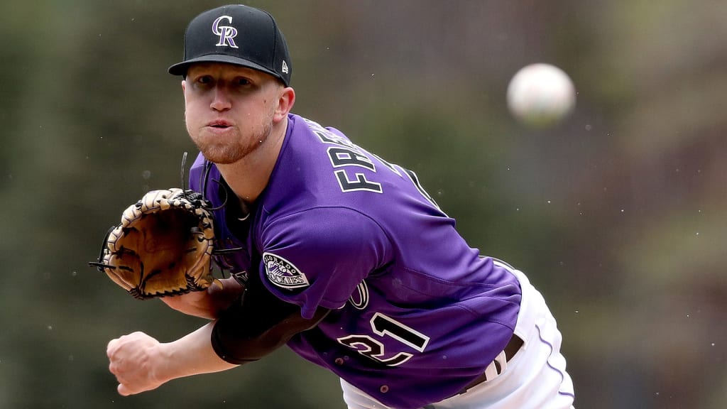 Colorado Rockies left-hander Kyle Freeland delivers a pitch