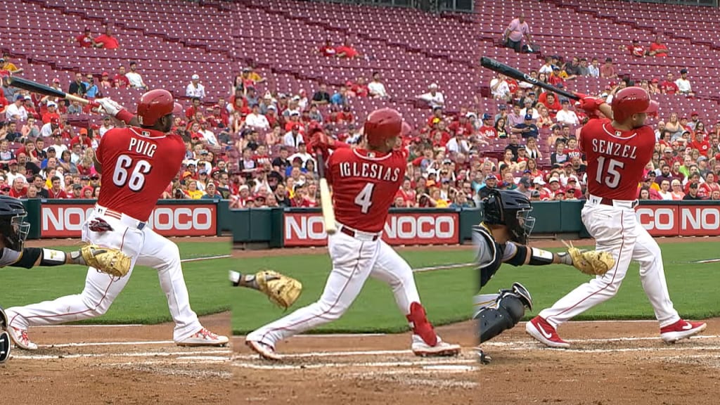 José Iglesias hits grand slam in 10-run inning as Cincinnati Reds win