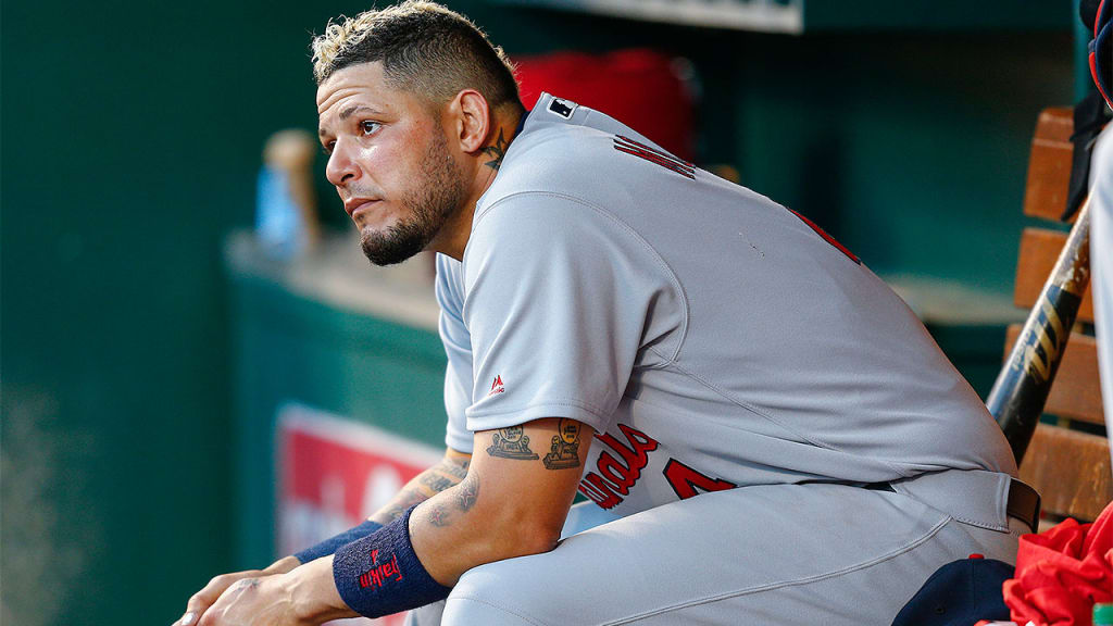 Yadier Molina leads the Majors with 452 2/3 innings caught this season. (Getty)