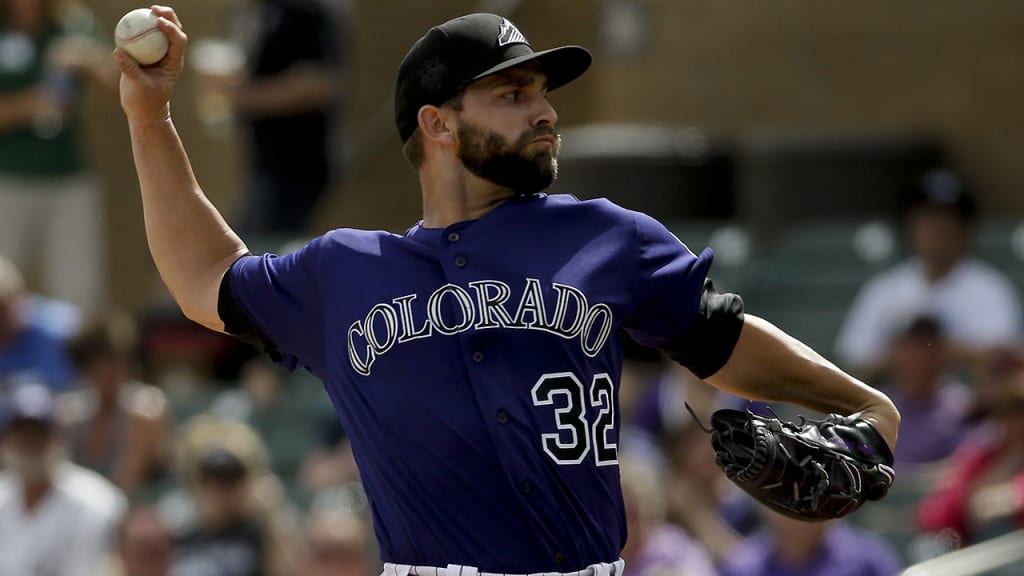 Colorado Rockies starting pitcher Tyler Chatwood tossed two innings vs. the San Diego Padres on Saturday. (AP Photo/Chris Carlson)