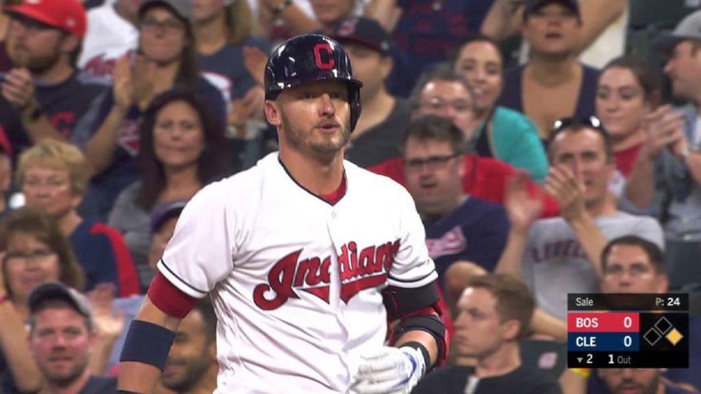 Donaldson legs out infield hit